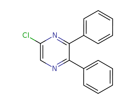 41270-66-0,5-chloro-2,3-diphenylpyrazine,2-chloro-4,6-diphenylpyrazine;2,3-diphenyl-5-chloropyrazine;2-chloro-5,6-diphenylpyrazine;5-Chlor-2,3-diphenyl-pyrazin;5-chloro-2,3-diphenyl-pyrazine;