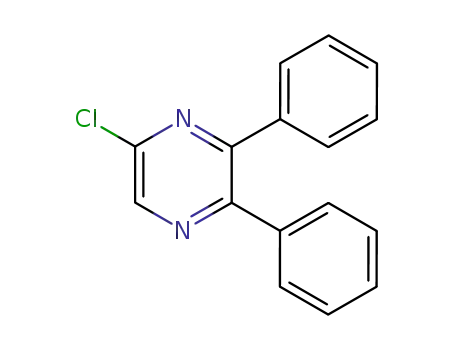 Molecular Structure of 41270-66-0 (5-chloro-2,3-diphenylpyrazine)