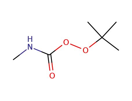 Molecular Structure of 20550-68-9 (Carbamoperoxoic acid, methyl-, 1,1-dimethylethyl ester)