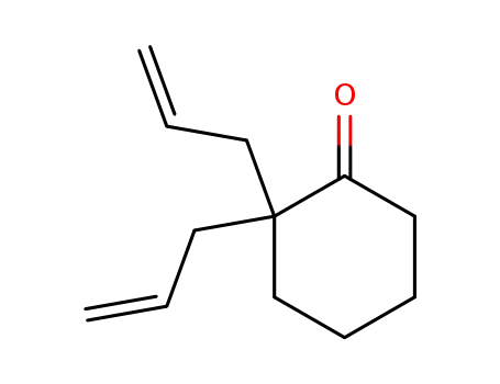 Molecular Structure of 5277-36-1 (2,2-Diallylcyclohexanone)
