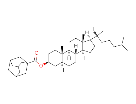 Molecular Structure of 73532-35-1 (5α-cholestan-3β-yl adamantane-1-carboxylate)