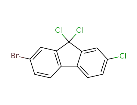 Molecular Structure of 96463-27-3 (2-bromo-7,9,9-trichloro-fluorene)