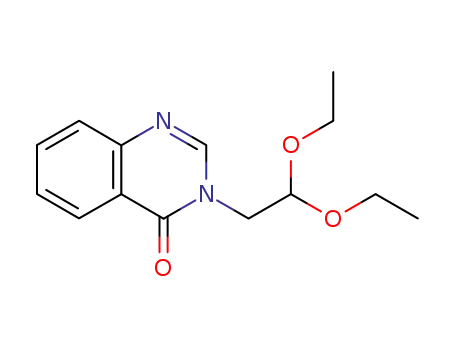 Molecular Structure of 108230-73-5 (3-N-(2',2'-diethoxyethyl)quinazolin-4-one)