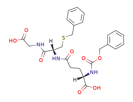 Molecular Structure of 15401-16-8 (<i>N</i>-[<i>S</i>-benzyl-<i>N</i>-(<i>N</i>-benzyloxycarbonyl-<i>L</i>-γ-glutamyl)-L-cysteinyl]-glycine)