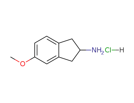 Molecular Structure of 81593-54-6 (5-Methoxy-2,3-dihydro-1H-inden-2-aMine hydrochloride)