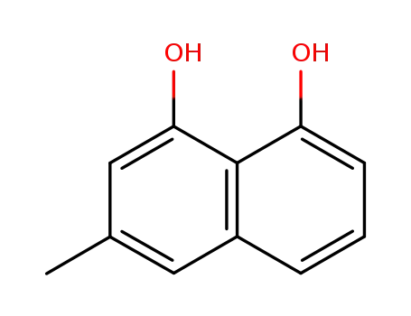Molecular Structure of 1130-61-6 (1,8-Dihydroxy-3-methylnaphthalin)