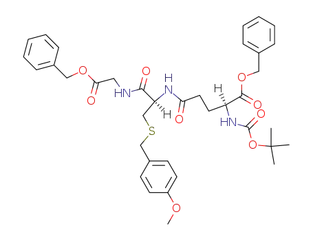 Molecular Structure of 131574-47-5 (Boc-Glutathione-OBzl)