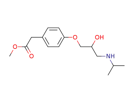 Molecular Structure of 29121-23-1 (methyl (±)-2-(4-(2-hydroxy-3-(isopropylamino)propoxy)phenyl)acetate)