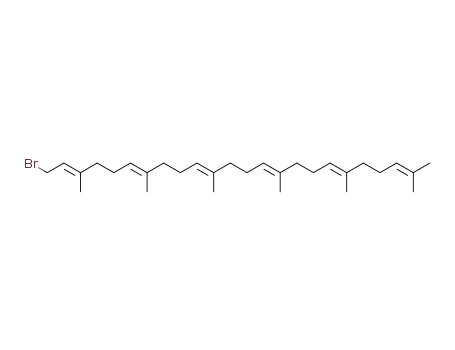 Molecular Structure of 74610-00-7 (1-bromo-3,7,11,15,19,23-hexamethyltetracosa-2,6,10,14,18,22-hexaene)