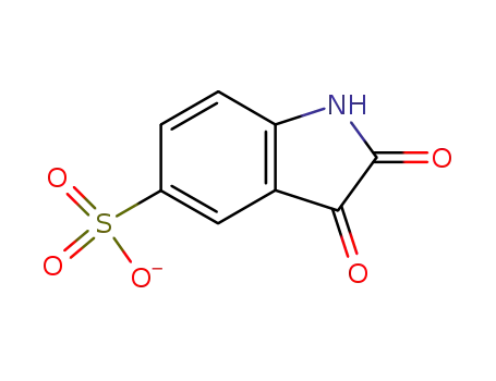 Molecular Structure of 78551-19-6 (2,3-dioxo-2,3-dihydro-1H-indole-5-sulfonate)