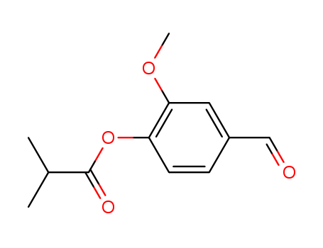 20665-85-4,Vanillin isobutyrate,4-Formyl-2-methoxyphenyl isobutyrate;Isobutyric acid, ester with vanillin;4-Hydroxy-m-anisaldehyde 2-methylpropionate;Vanillyl isobutyrate;FEMA No. 3754;4-Hydroxy-3-methoxybenzaldehyde 2-methylpropionate;4-Hydroxy-m-anisaldehyde isobutyrate;3-Methoxy-4-isobutyrylbenzaldehyde;4-Hydroxy-3-methoxybenzaldehyde isobutyrate;4-Formyl-2-methoxyphenyl 2-methylpropanoate;Propanoic acid, 2-methyl-, 4-formyl-2-methoxyphenyl ester;