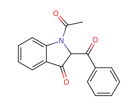 Molecular Structure of 110912-11-3 (1-acetyl-2-benzoyl-3-indolinone)