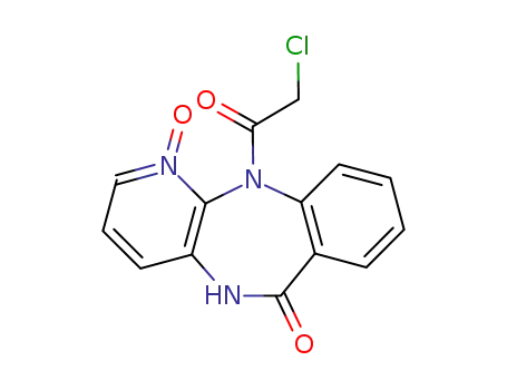 Molecular Structure of 84446-19-5 (1-oxo-11-(2'-chloroacetyl)-5,11-dihydro-6H-pyrido<2,3-b><1,4>benzodiazepin-6-one)
