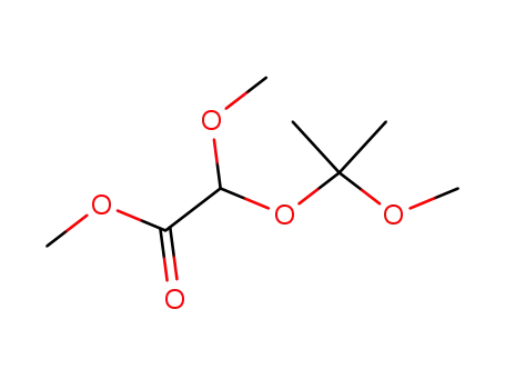 Molecular Structure of 108228-02-0 (Methoxy-(1-methoxy-1-methyl-ethoxy)-acetic acid methyl ester)