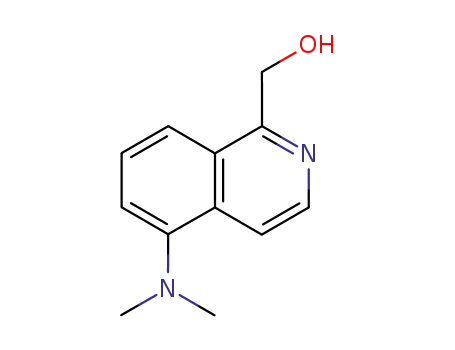 Molecular Structure of 75795-45-8 (5-dimethylamino-1-hydroxymethylisoquinoline)