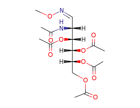 Molecular Structure of 122383-00-0 (2-acetamido-2-deoxy-3,4,5,6-tetra-O-acetyl-D-mannose)