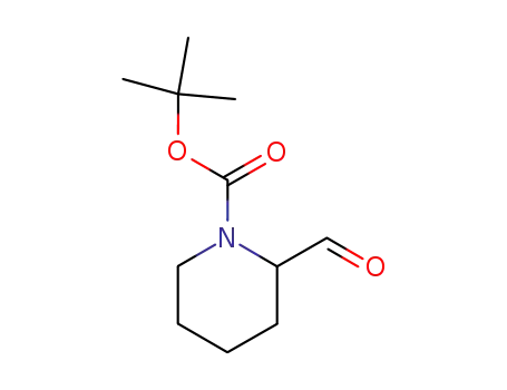 Molecular Structure of 157634-02-1 (2-FORMYL-PIPERIDINE-1-CARBOXYLIC ACID TERT-BUTYL ESTER)