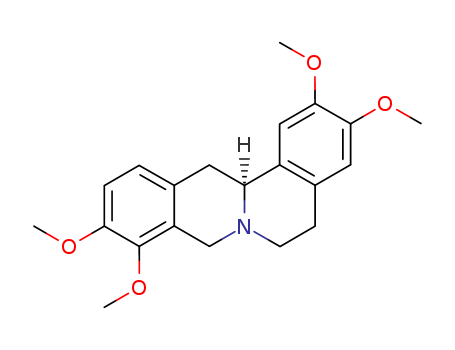 10097-84-4,Tetrahydropalmatine,Rotundine;5,8,13,13a-Tetrahydro-2,3,9,10-tetramethoxy-6H-dibenzo[a,g] quinolizine;