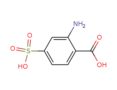 Molecular Structure of 98-43-1 (2-Amino-4-sulfobenzoic acid)