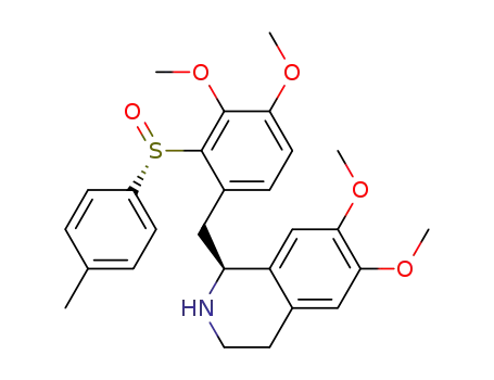 (1S)-1-[3,4-dimethoxy-2-(S)-p-tolylsulfinyl]benzyl-6,7-dimethoxy-1,2,3,4-tetrahydroisoquinoline