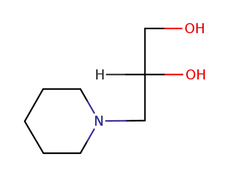 Molecular Structure of 4847-93-2 (3-PIPERIDINO-1,2-PROPANEDIOL)
