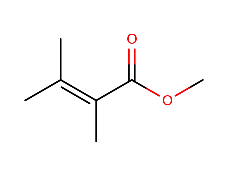 Molecular Structure of 49714-66-1 (2-Butenoic acid, 2,3-dimethyl-, methyl ester)