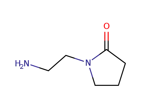 Molecular Structure of 24935-08-8 (1-(2-aminoethyl)pyrrolidin-2-one)