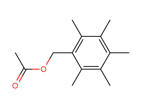 Molecular Structure of 19936-85-7 (Benzenemethanol, 2,3,4,5,6-pentamethyl-, acetate)