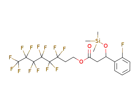 Molecular Structure of 830330-62-6 (Benzenepropanoic acid, 2-fluoro-b-[(trimethylsilyl)oxy]-,
3,3,4,4,5,5,6,6,7,7,8,8,8-tridecafluorooctyl ester)