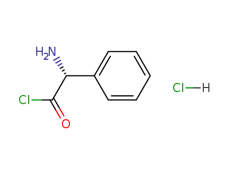 Molecular Structure of 39878-87-0 ((R)-(-)-2-Phenylglycine chloride hydrochloride)