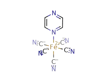 Molecular Structure of 40299-78-3 (pentacyano(pyrazine)ferrate(II)<sup>(3-)</sup>)
