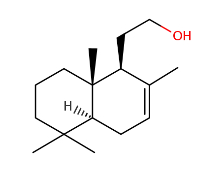Molecular Structure of 31207-73-5 (2-((1S,4aS,8aS)-2,5,5,8a-tetramethyl-1,4,4a,5,6, 7,8,8a-octahydronaphthalen-1-yl)ethan-1-ol)