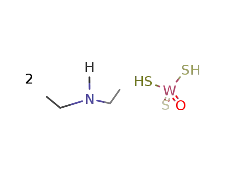 Molecular Structure of 112296-52-3 (diethylammonium oxotrithiotungstate)
