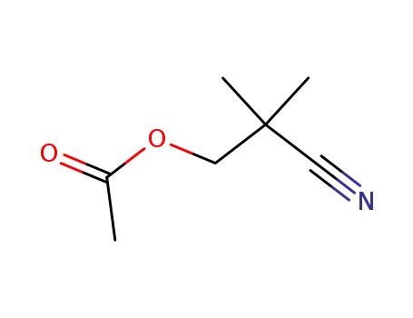 Molecular Structure of 41296-71-3 (3-acetoxy-2,2-dimethyl-propionitrile)
