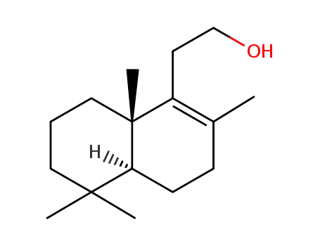 Molecular Structure of 31222-15-8 (2-[(4aS,8aS)-3,4,4a,5,6,7,8,8a-octahydro-2,5,5,8a-tetramethylnaphthalen-1-yl]ethanol)
