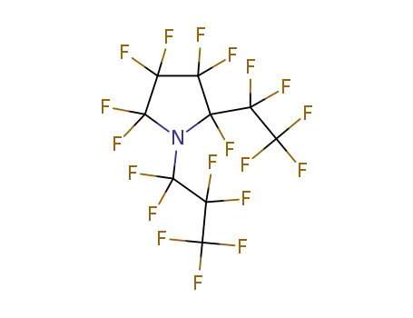 Molecular Structure of 97147-06-3 (N-(F-propyl)-2-(F-ethyl)-F-pyrrolidine)