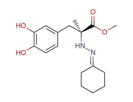 (+)-(L)-2-(N'-cyclohexylidenehydrazino)-3-(3,4-dihydroxyphenyl)-2-methyl propionic acid methyl ester