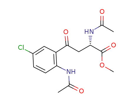 Molecular Structure of 1446522-64-0 (5-chloro-N,N<sup>α</sup>-diacetyl-L-kynurenine methyl ester)