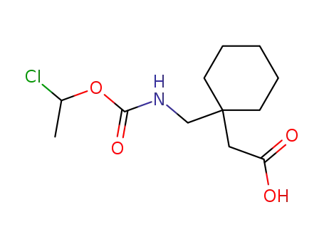 Cyclohexaneacetic acid, 1-[[[(1-chloroethoxy)carbonyl]amino]methyl]-