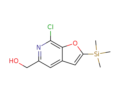 Molecular Structure of 441044-90-2 ([7-chloro-2-(trimethylsilyl)furo[2,3-c]pyridin-5-yl]methanol)