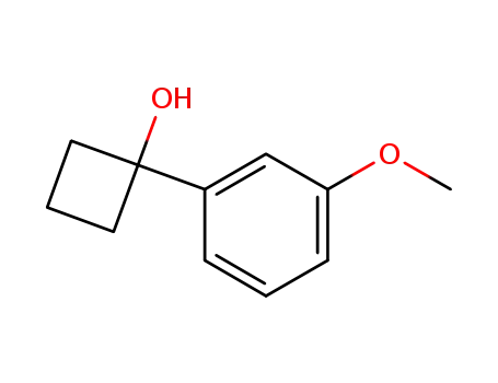 Molecular Structure of 1202643-83-1 (1-(3-methoxyphenyl)cyclobutan-1-ol)
