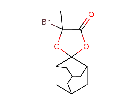 Molecular Structure of 518050-74-3 (spiro[adamantan-2,2'-(5'-bromo-5'-methyl-1',3'-dioxolan-4'-one)])