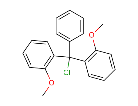 Molecular Structure of 854751-16-9 (chloro-bis-(2-methoxy-phenyl)-phenyl-methane)