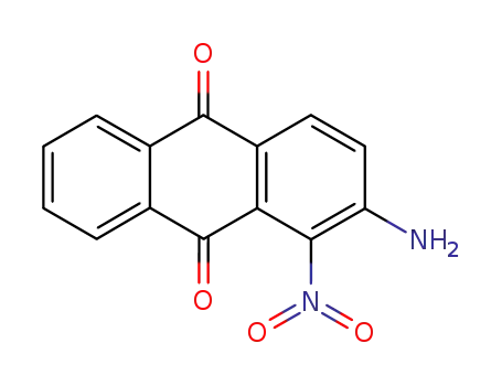 Molecular Structure of 10262-82-5 (2-amino-1-nitroanthraquinone)