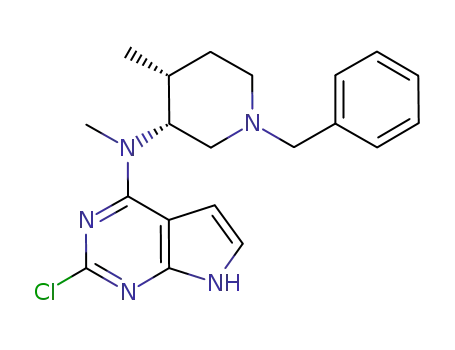 N-((3R,4R)-1-benzyl-4-methylpiperidin-3-yl)-2-chloro-N-methyl-7H-pyrrolo[2,3-d]pyrimidin-4-amine