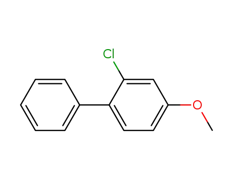 Molecular Structure of 102330-11-0 (1,1'-Biphenyl, 2-chloro-4-methoxy-)