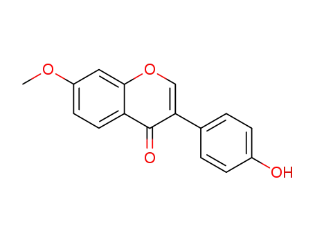 Molecular Structure of 486-63-5 (4''-HYDROXY-7-METHOXYISOFLAVONE)