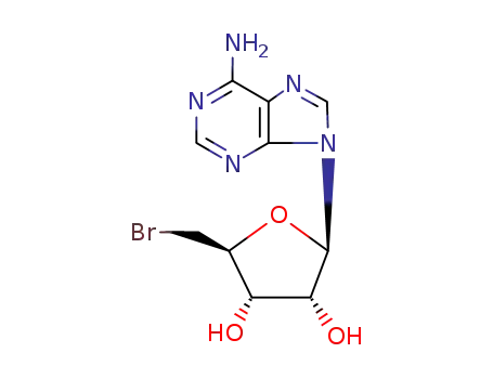 Molecular Structure of 4337-12-6 (Adenosine, 5'-bromo-5'-deoxy-)