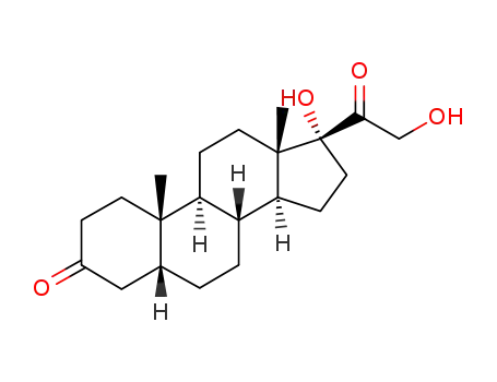 Molecular Structure of 566-42-7 (5-BETA-PREGNAN-17,21-DIOL-3,20-DIONE)