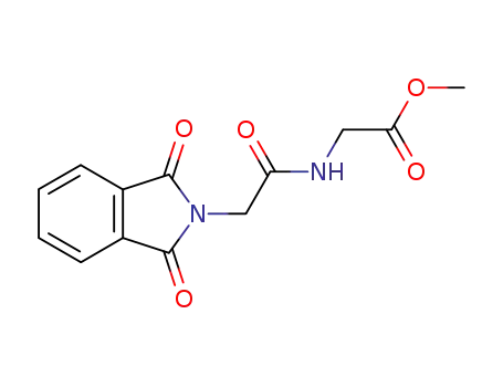 Molecular Structure of 5033-17-0 (Glycine, N-[(1,3-dihydro-1,3-dioxo-2H-isoindol-2-yl)acetyl]-, methyl
ester)
